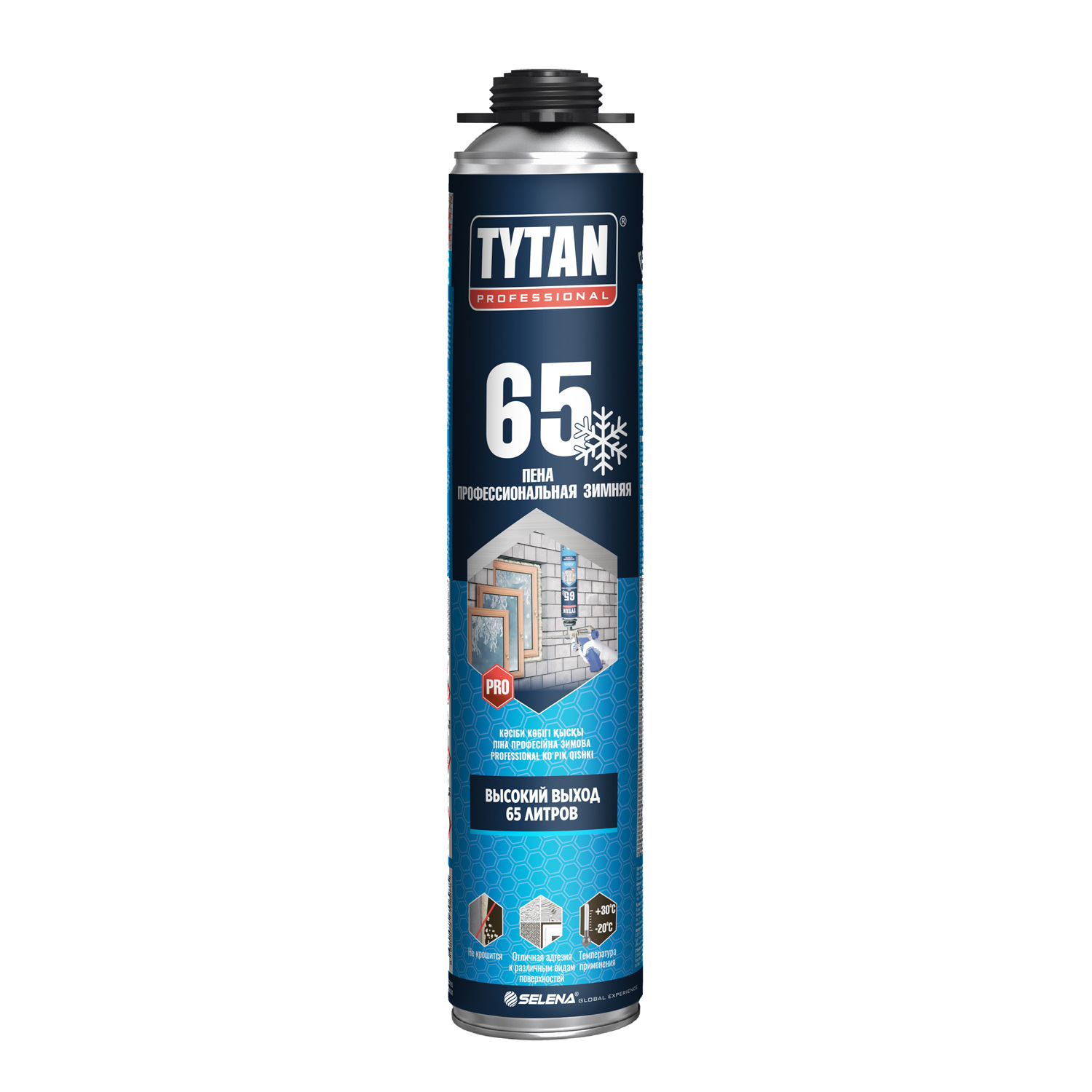 Пена профессиональная Tytan Professional 65 зимняя 750 мл выход 65 л