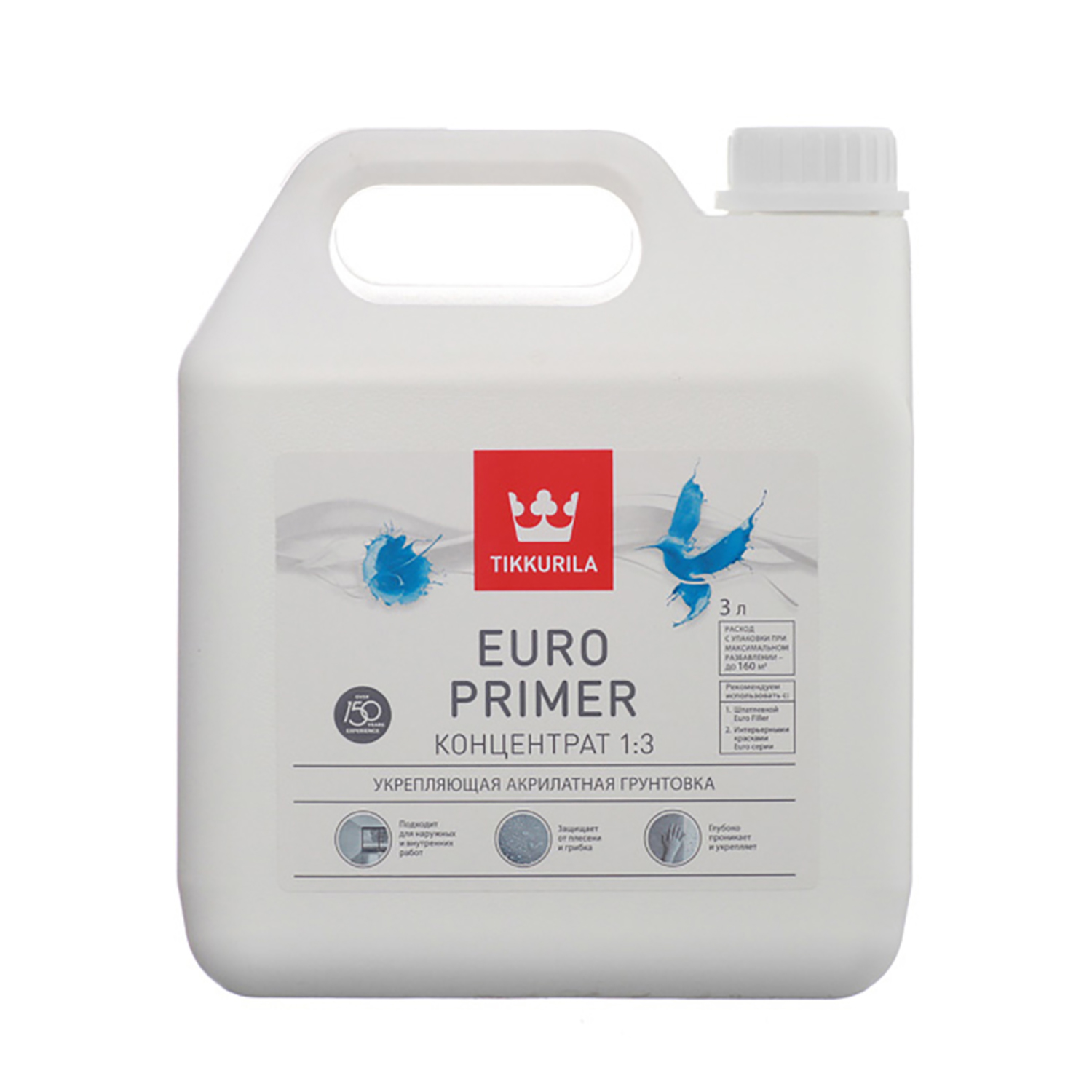 Грунтовка Tikkurila EURO PRIMER 3л