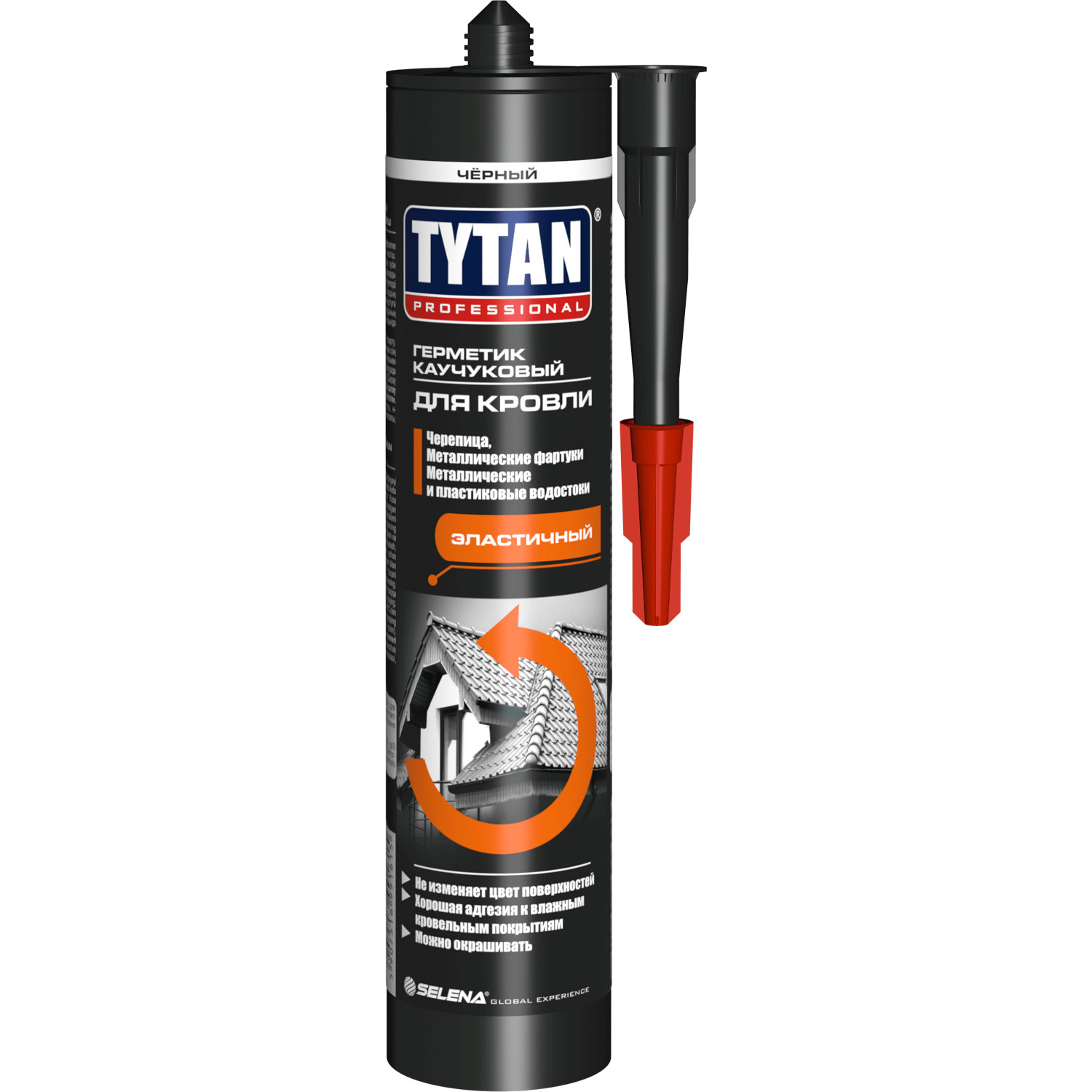 Герметик каучуковый кровельный Tytan Professional черный 310 мл