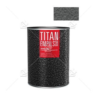 Эмаль для металлических поверхностей Ореол Titan молотковая глянцевая серебристая 0,8 кг