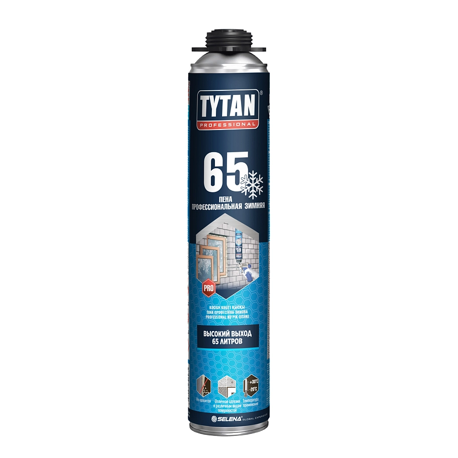 Пена профессиональная Tytan Professional 65 зимняя 750 мл выход 65 л