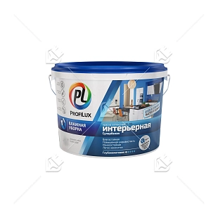 Краска для стен и потолков латексная Profilux ВД PL- 10L глубокоматовая супербелая 14 кг.