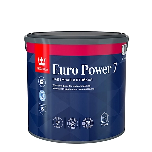 Краска интерная Tikkurila EURO POWER 7 A моющаяся, матовая 2,7л