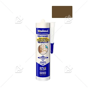 Герметик акрил-силиконовый для дерева Quilosa Madera Sintesel тик 280 мл.