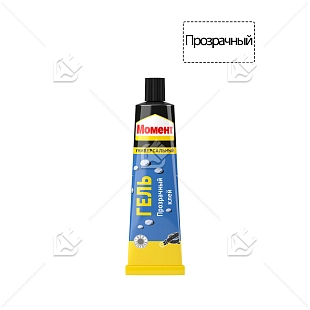 Клей-гель универсальный контактный полиуретановый Момент 125 мл. в шоу-боксе